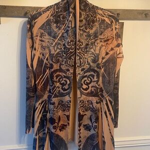 The Pyramid Collection Gorgeous 🤩 Embellished Open Cardigan Sz S $89